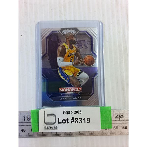 Lebanon James Monopoly Basketball Card- Cannot Authenticate