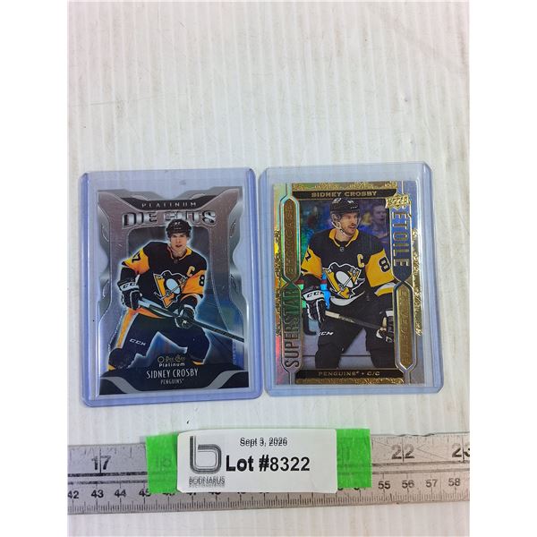 (2) Sidney Crosby Inserts- Cannot Authenticate