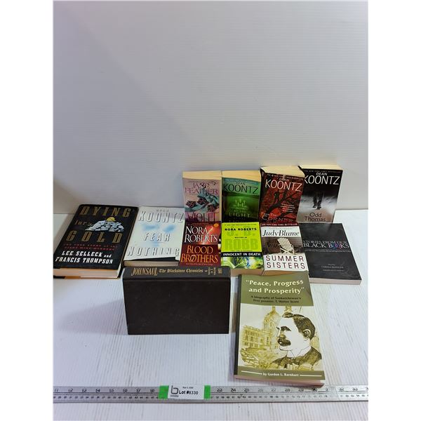 Various Books- Summer Sister, Dean Koontz, Nora Roberts, Lee Selleck & Francis Thompson