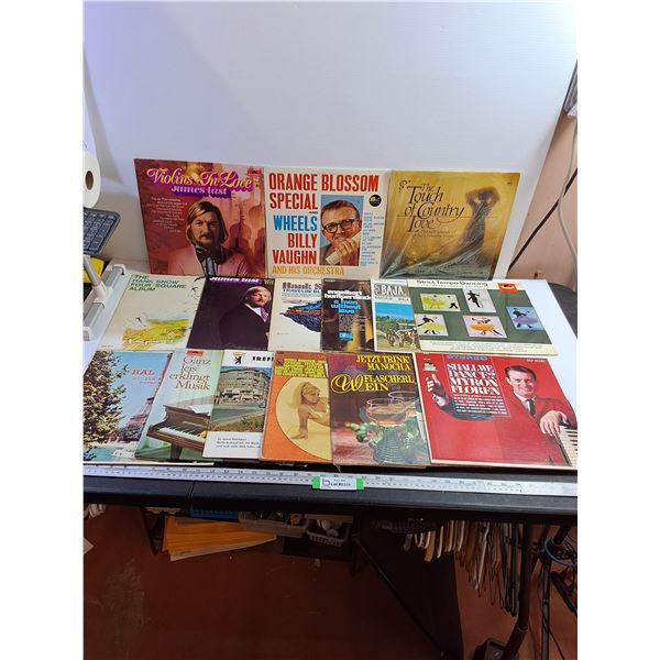 (15) Vinyl Records - Hank Snow, James Last, Myron Floren