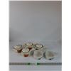 Image 1 : (6) Stoneware Soup Bowls with Floral Details