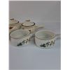 Image 4 : (6) Stoneware Soup Bowls with Floral Details