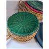 Image 2 : Wicker Plates, Wooden Tray, Seat Cushions