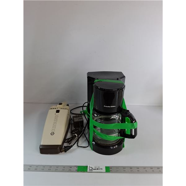 Proctor Silex Coffee Maker Powers On, Black & Decker Vacuum Cleaner As Is
