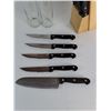 Image 2 : Salt and Pepper Shakers/Grinders, Various Knives with Stand