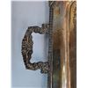 Image 2 : Silver Plated Tray with Floral Engravings