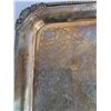 Image 3 : Silver Plated Tray with Floral Engravings