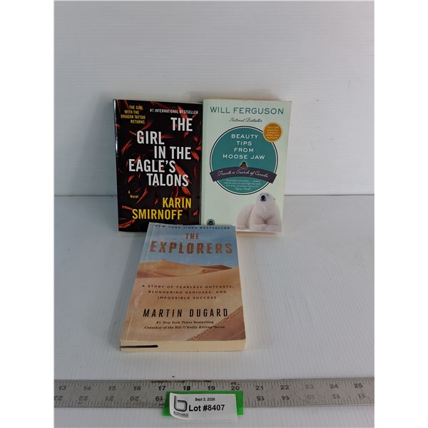 Books - The Girl in the Eagles Talons, Beauty Tips from Moose Jaw, The Explorers