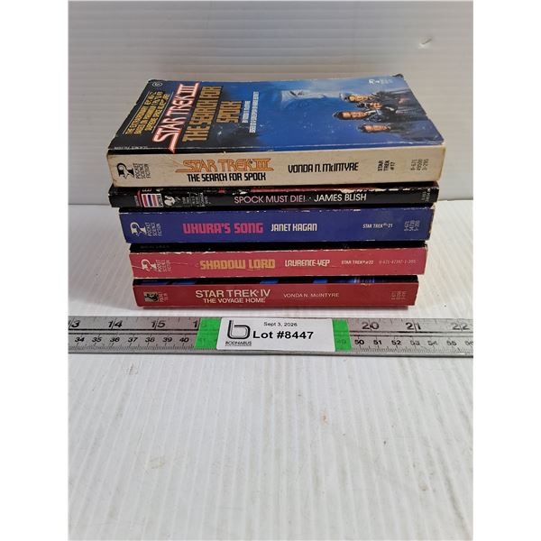 (5) Star Trek Paperback Novels