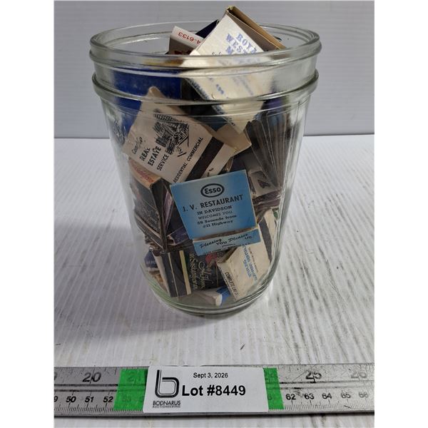 Container of Saskatchewan Advertising Matchbooks