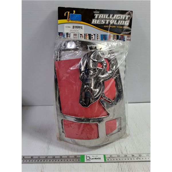 V-Tech Taillight Restyling Chrome Taillight Covers with Big Horns Design