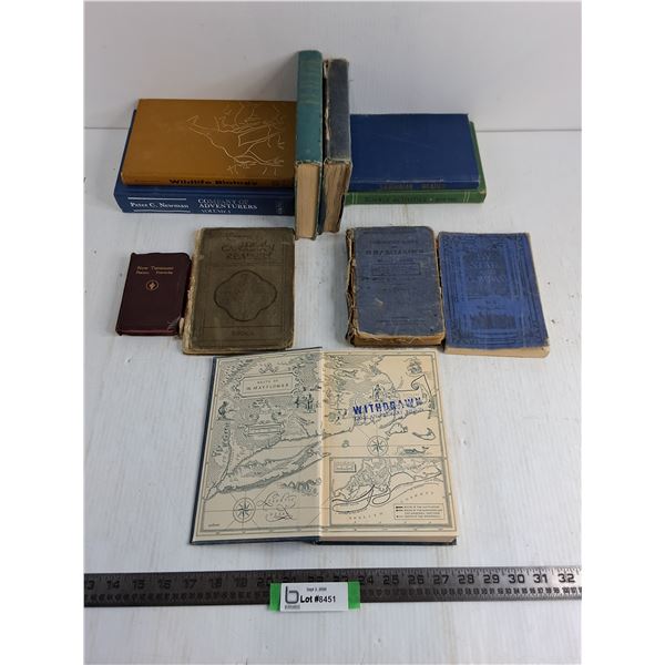 (11) Vintage Books - Wildlife Biology, Ukrainian Reader, Route of the Mayflower