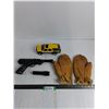 Image 1 : Daisy BB Gun, Large Size Leather Mittens, LED Flashlight, Tonka Toy Truck