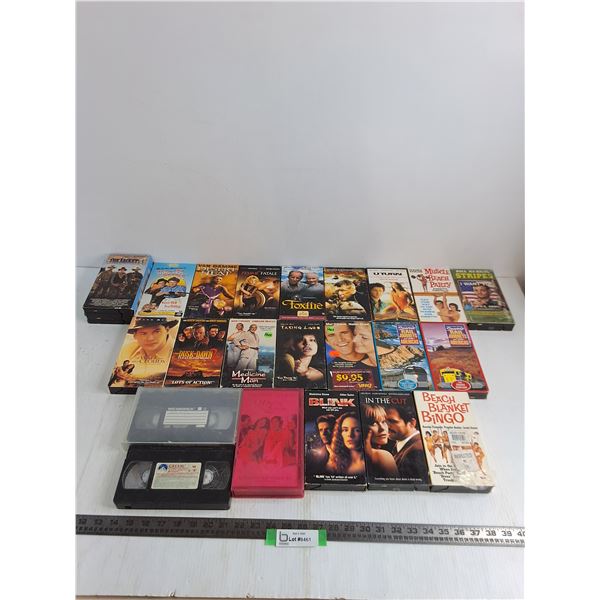 (22) VHS Movies - Ma & Pa Kettle, Femme Fatale, Sniper 2, Medicine Man