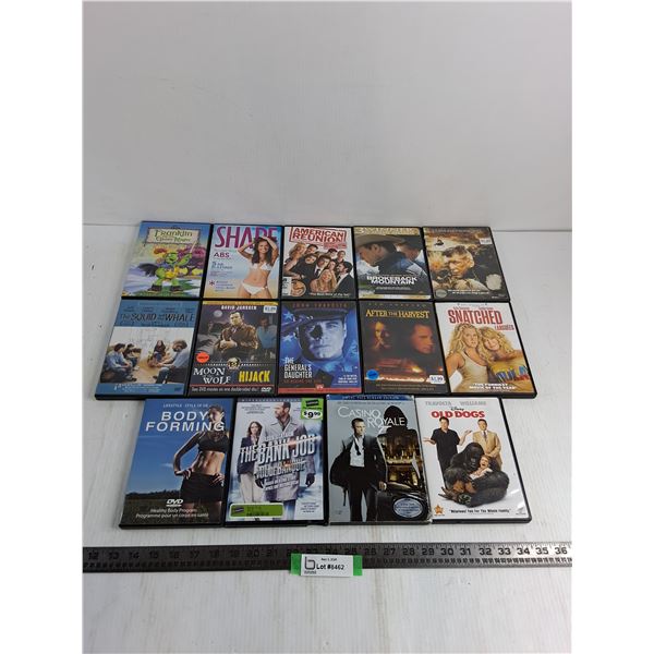 (14) DVD Movies - Casino Royale, The General's Daughter, The Bank Job
