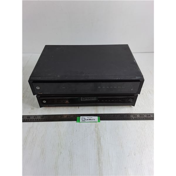 (2) Motorola HD Dual Tuner DVRs - No Power Cords, Untested, As is