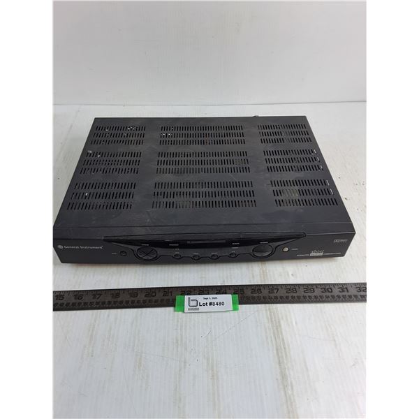 General Instrument Interactive Digital Receiver - No Power Cord, Untested, As is