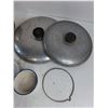 Image 3 : Cast Aluminum Cookware, Pyrex Lids, Misc.