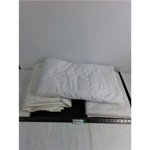 (3) Table Linens - Largest 8' x 6'