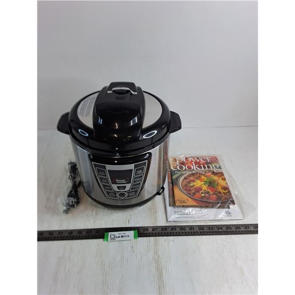 New "Power Cooker" Pressure Cooker w/Recipe Books