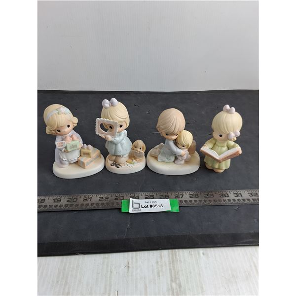 (4) Precious Moments Porcelain Ornaments
