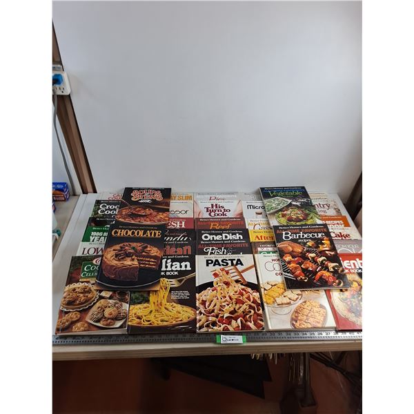 (34) Hard Cover Cook Books
