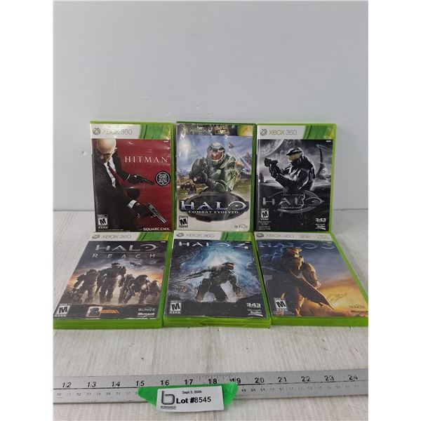 Xbox 360 Games - Halo, Hitman Absolution