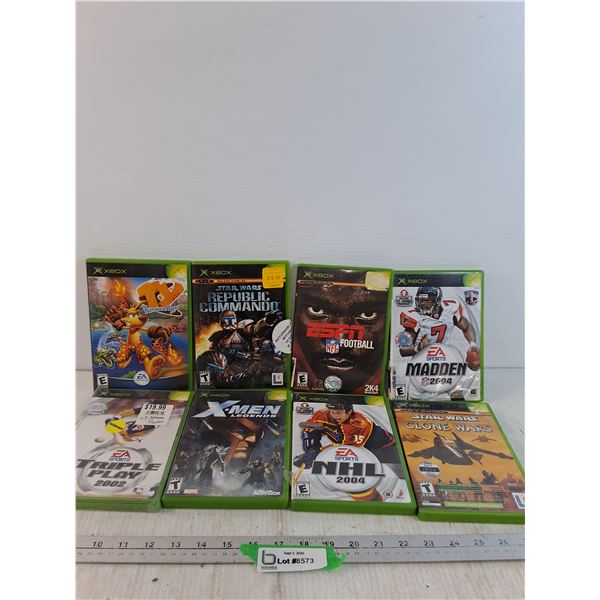 Xbox Games - Star Wars, Football, X-Men