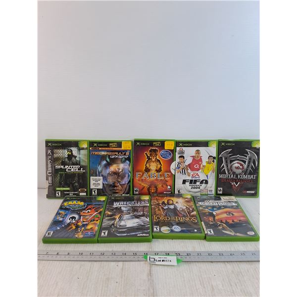 Xbox Games - Soccer, Lord of the Rings, Mortal Kombat, Etc