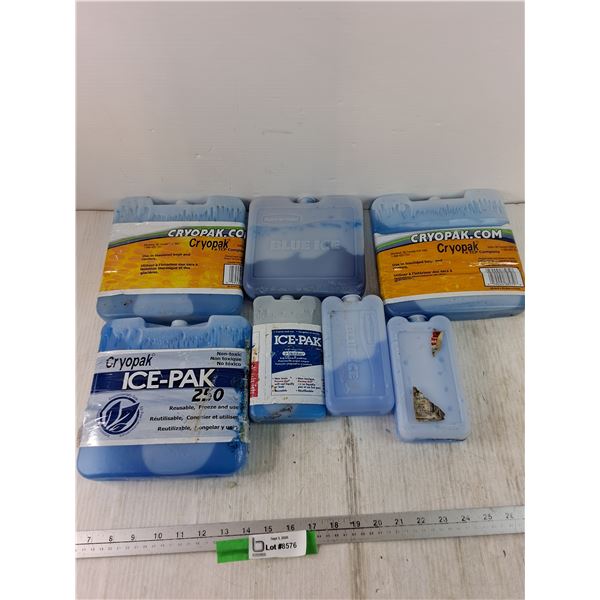 (7) Ice Packs, (4) Large (3) Small As-Is
