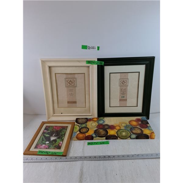 (1) Small Picture Frame, (2) Large Picture Frame, (1) Painting Print No Frame