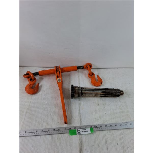 Ratchet Chain Binder and Splined Drive Mechanical Shaft