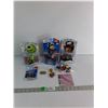Image 1 : (3) Figurines- Mike, Captain America, And Mater, Legos, Misc