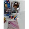 Image 3 : (3) Figurines- Mike, Captain America, And Mater, Legos, Misc
