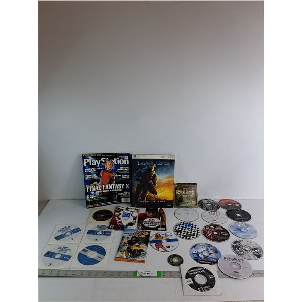 Halo 3 Official Guide, Game Pamphlets, Various DVD's