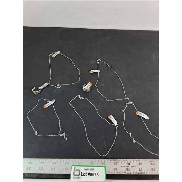 Jewelry - Chain Necklace (5), Rings (2)