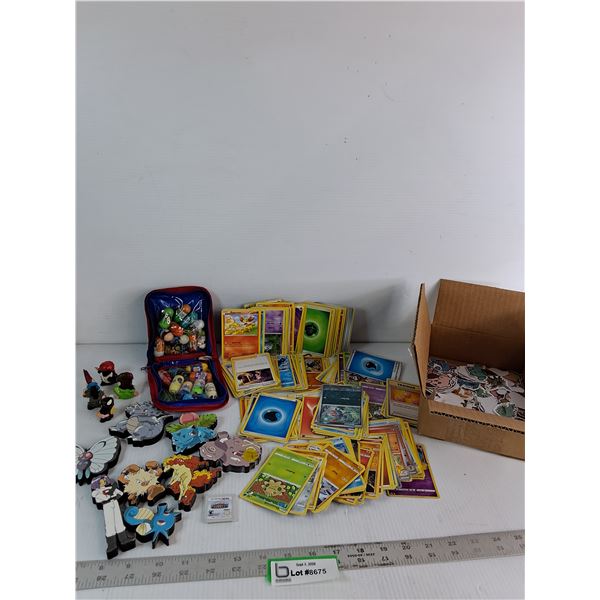 Pokemon Cards, Pokemon Magnets, Mighty Beanz, Assorted Stickers, 3DS Game - Cannot Authenticate