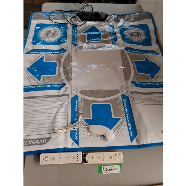 Wii Dance Mat and Wii Controllers - As Is