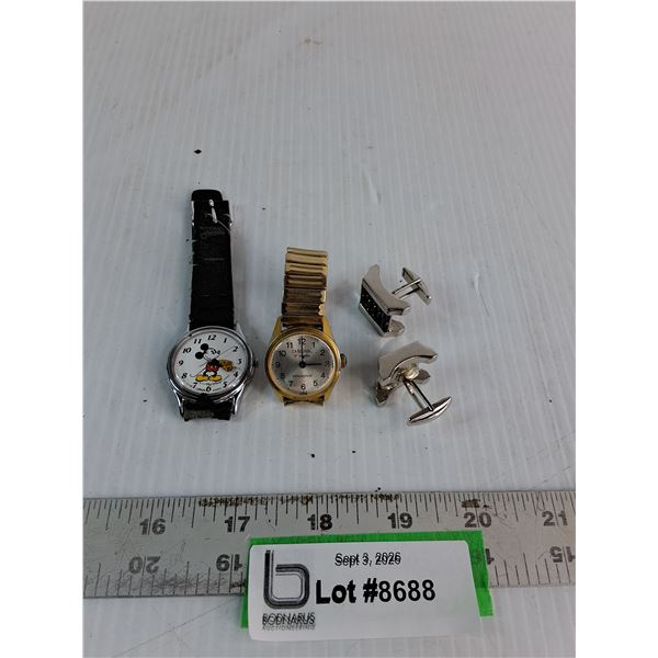 Disney Watch, Cardinal Watch, Cufflinks