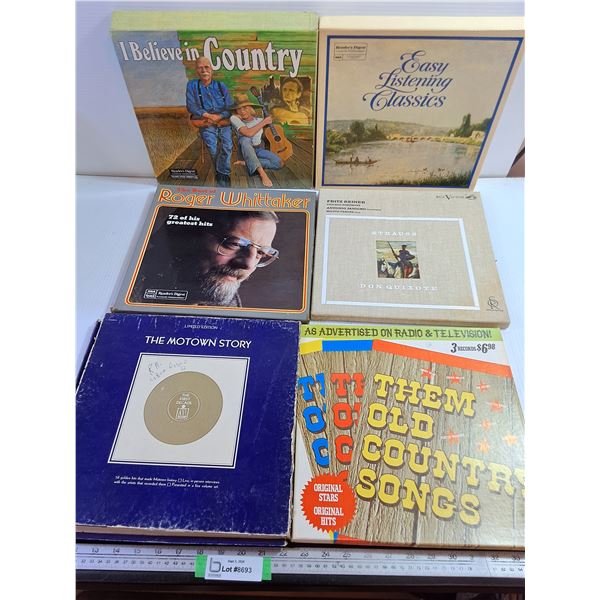(6) Sets of Vinyl Records