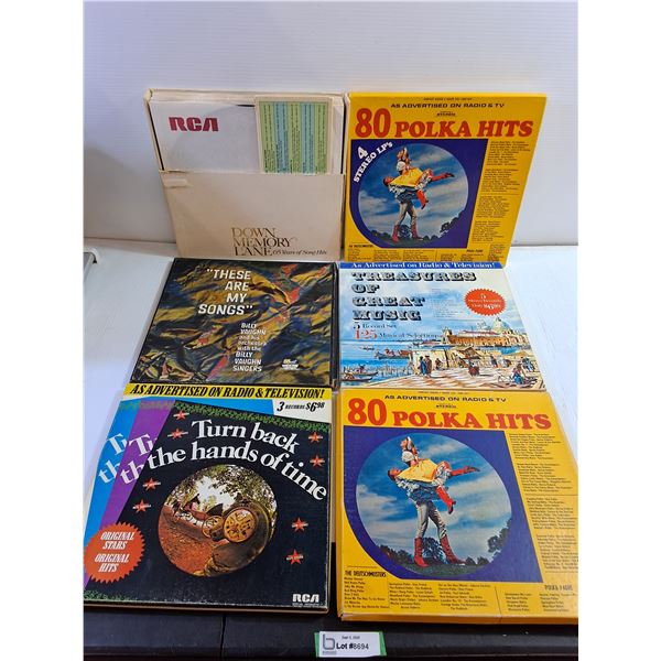 (6) Sets of Vinyl Records