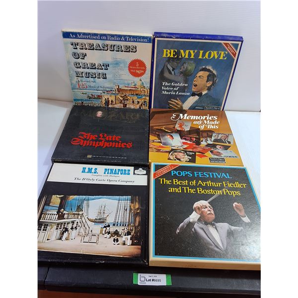 (6) Sets of Vinyl Records