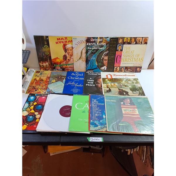 (15) Christmas Vinyl Records