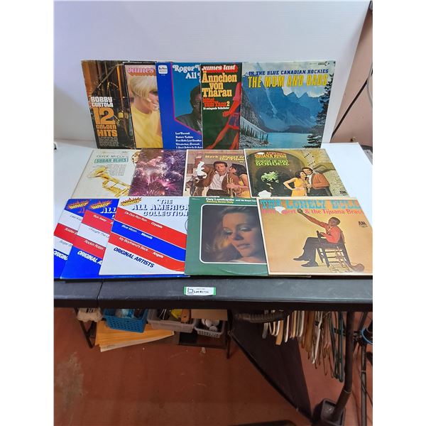 (14) Assorted Vinyls - Bobby Curtola, James Last, Guy Lombardo