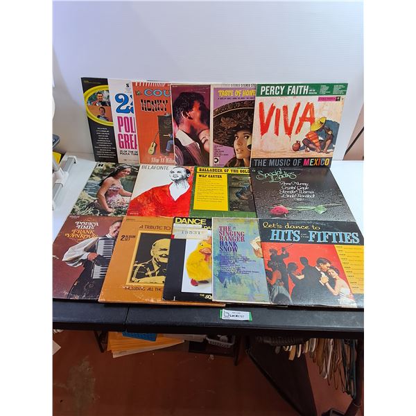 (15) Assorted Vinyl Records