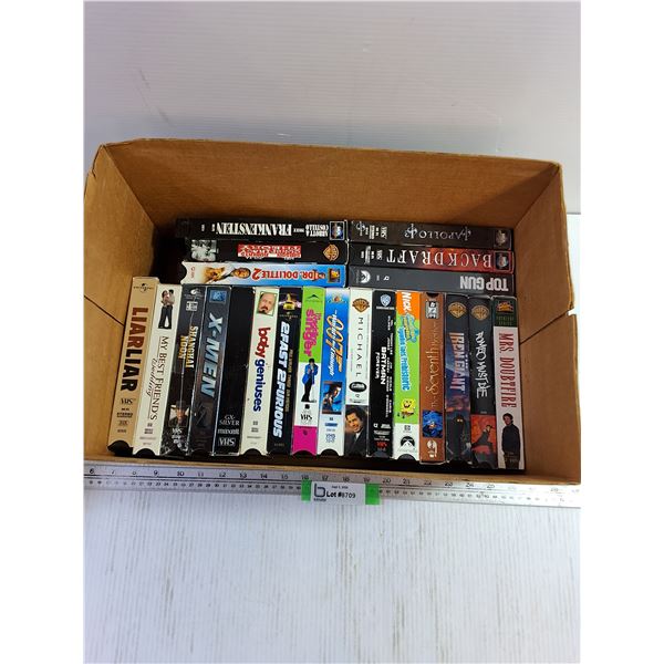 (22) Assorted VHS Tapes - Batman, Top Gun, Apollo