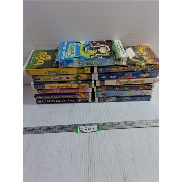 (15) Assorted VHS Tapes