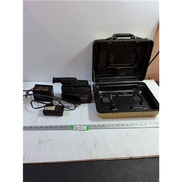 RCA Autofocus Camcorder, Battery Charger, Battery, Hard Case - Untested