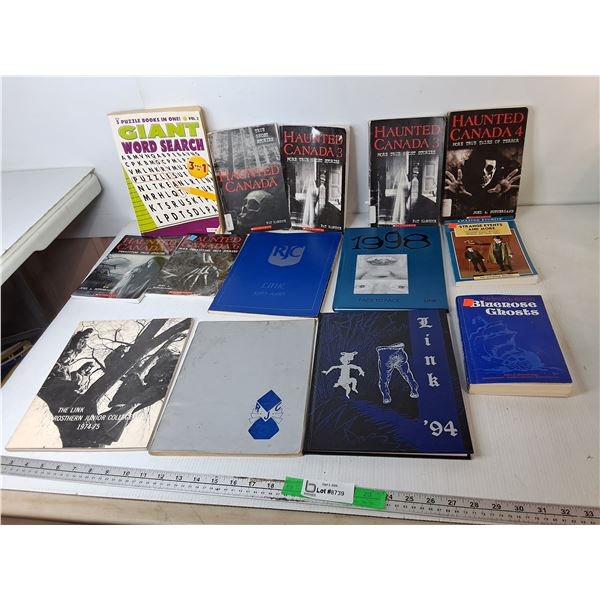 RJC Yearbooks, Haunted Canada Books, Wordsearch Book-Half Completed
