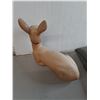 Image 2 : Deer Lawn Ornament 18" Long, Fur Style Rug 67" x 46", Can't Ship
